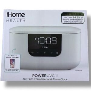 I Home Power Sanitizer UVC II 360 Degree UV-C Alarm Clock USB Charging P…GIFT